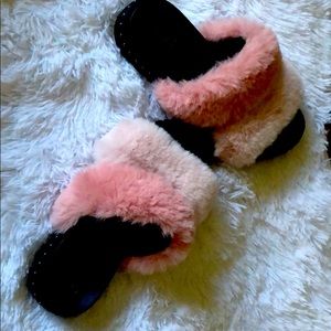 Slippers L/F Life two tone pink studded